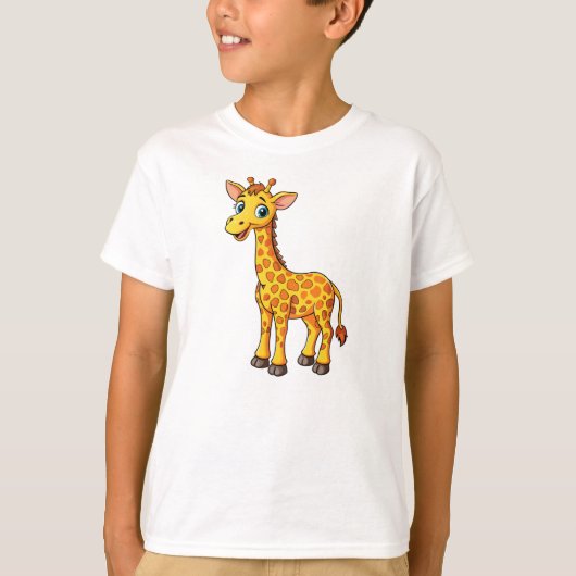 T-shirt Cute Baby Giraffe Cartoon-35281 (Devant)