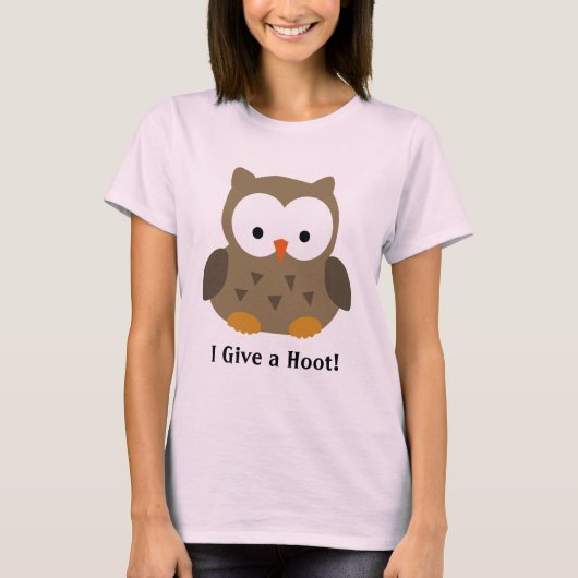 T-shirt Cute Baby Owl Personnalisé (Devant)