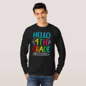 T-shirt Cute Back To School Hello 4th Grade First Day Of S (Devant entier)