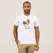 T-shirt Cute baleine Gay pride Rainbow Light (Devant entier)