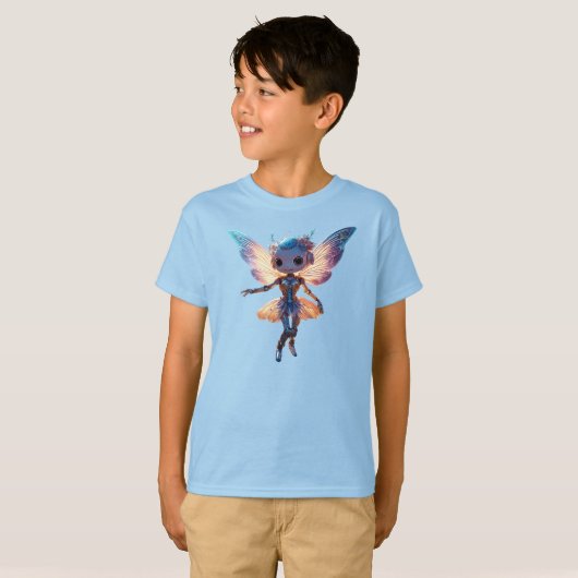 T-shirt Cute Ballerina Dancing Robot Pixie (Devant entier)