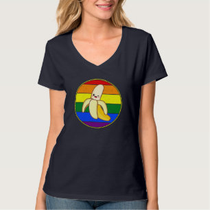 T-shirt Cute Banana Lover LGBTQ Stuffn Rainbow Kawaii Love