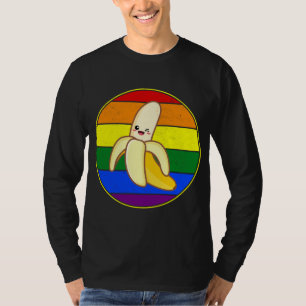 T-shirt Cute Banana Lover LGBTQ Stuffn Rainbow Kawaii Love
