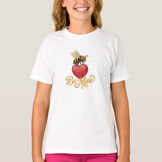 T-shirt Cute Be Mine Honeycomb (Devant)