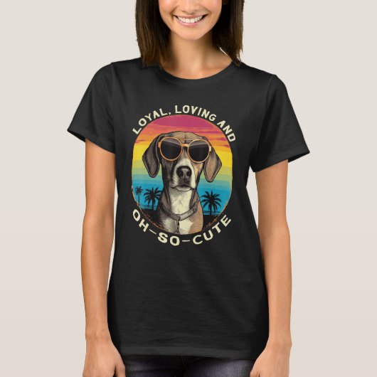 T-shirt Cute Beagle Breed Loyal Loving Dog (Devant)
