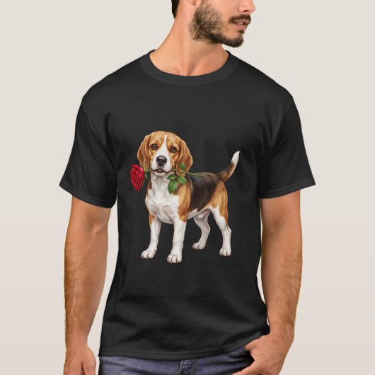T-shirt Cute Beagle Dog (Devant)