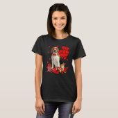 T-shirt Cute Beagle Dog Funny Heart Valentine's Day Dog Mo (Devant entier)