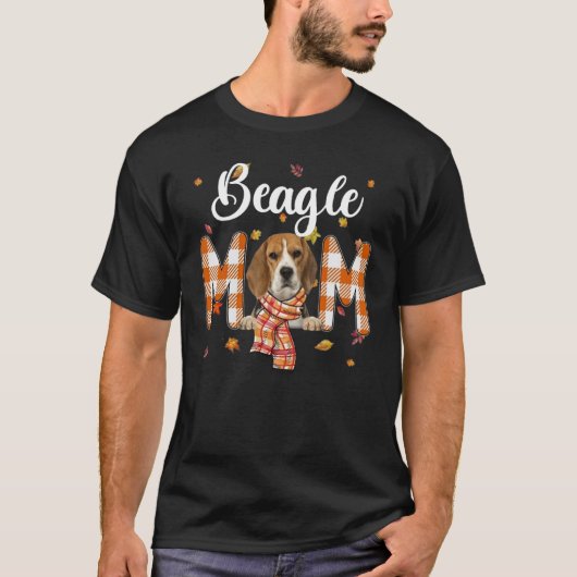T-shirt Cute Beagle Mom Fall Maple Dog Mom - Maple Mom_1 (Devant)