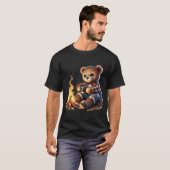 T-shirt cute bear Father's Day birthday shirt (Devant entier)