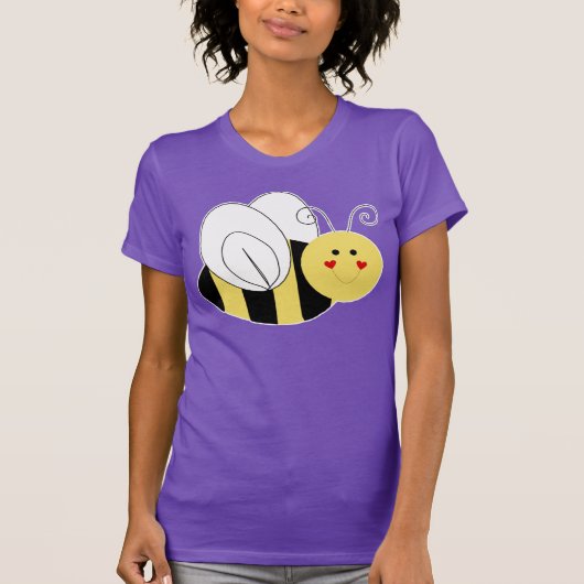 T-shirt Cute Bee Graphic (Devant)