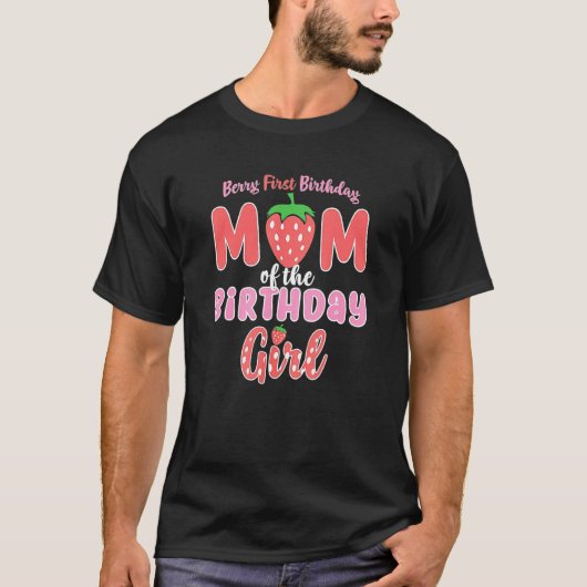 T-shirt Cute Berry Premier Anniversaire Maman De Anniversa (Devant)