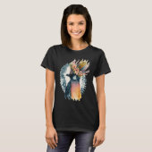 T-shirt Cute Bird Of Paradise Bird Flower Crown Pet Birds  (Devant entier)