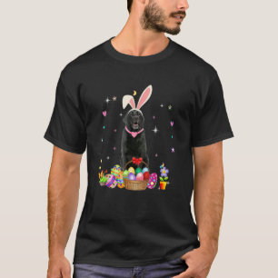 T-shirt Cute Black Lab Jour de Pâques Oeufs de lapin Pâque
