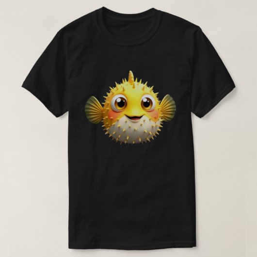 T-shirt Cute Blowfish Easy Halloween Puffer Fish  (Design devant)