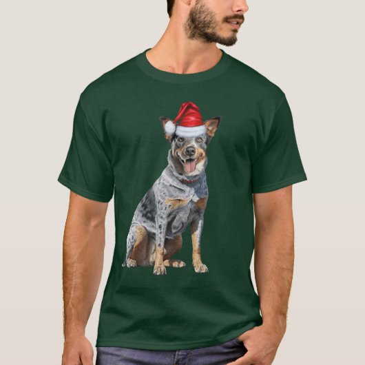 T-shirt Cute Blue Heeler Amoureux des chiens Funny Noël (Devant)