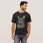T-shirt Cute Blue Heeler Dog on Australian Cattle Dog (Devant entier)