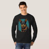 T-shirt Cute Blue Heeler Dog on Australian Cattle Dog 2 (Devant entier)