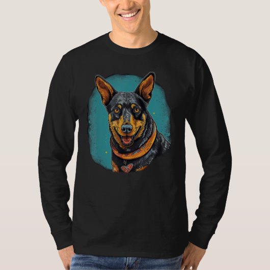 T-shirt Cute Blue Heeler Dog on Australian Cattle Dog 2 (Devant)