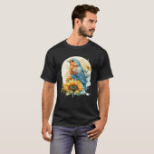 T-shirt Cute Bluebird Sunflower Birding Bird (Devant entier)