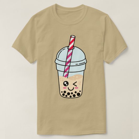 T-shirt Cute Boba Bubble Pearl Tapioca Thé au lait (Design devant)