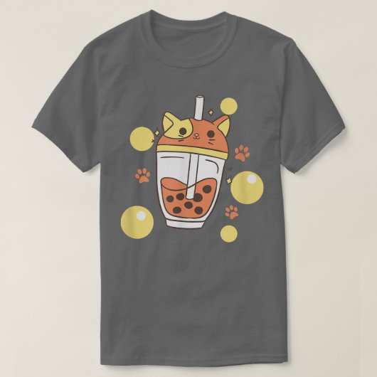 T-shirt Cute Boba Chat Bubble Thé (Design devant)