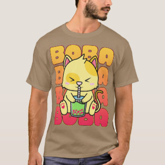 T-shirt Cute Boba Tea Cat