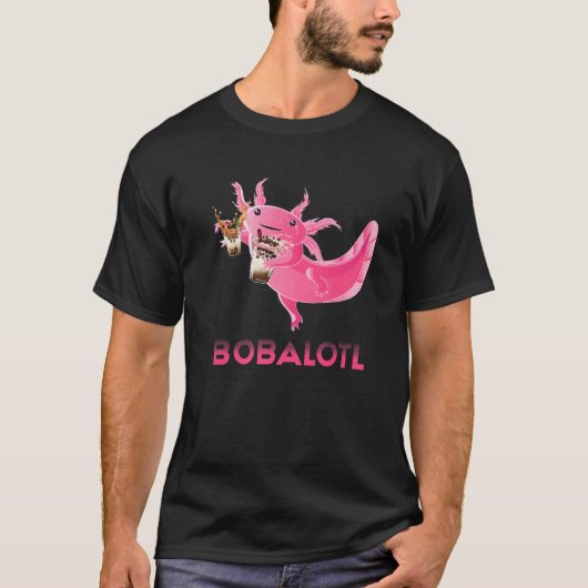 T-shirt Cute Bobalotl Axolotl Boire Boba Tea Sweets Ani (Devant)