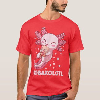 T-shirt Cute Bobaolotl Boba Tea Bubble Milk Kawaii Aolotl