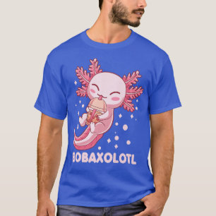 T-shirt Cute Bobaxolotl Boba Tea Bubble Lait Kawaii Axolot