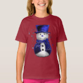T-shirt Cute bonhomme bleu (Devant)