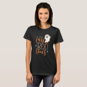 T-shirt Cute Boo Ghost Fab Boo Lous Leopard Happy Hallowee (Devant entier)