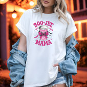 T-shirt Cute Boo-Jee Mama Coupe rose avec chauves-souris e