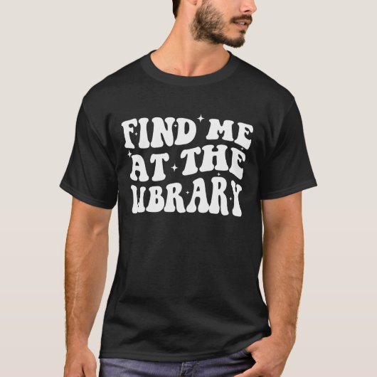 T-shirt Cute Book Lover Readers Reading Library White Text (Devant)