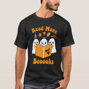 T-shirt Cute Boooks Read More Books Funny Teacher H
