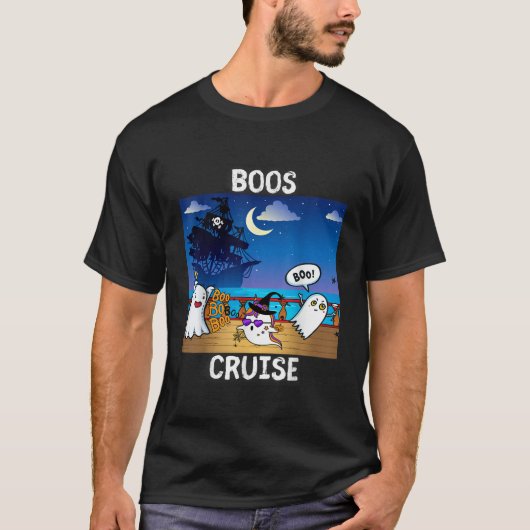 T-shirt Cute Boos Cruise Funny Halloween Party (Devant)