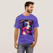 T-shirt cute border callie retro (Devant entier)