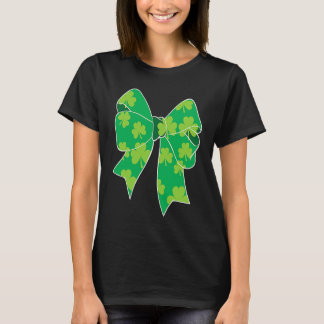 T-shirt Cute Bow Girls Irish St Patricks Day Kids