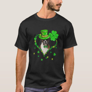 T-shirt Cute Boxer Saint Patrick's Day Chiens Papa Maman
