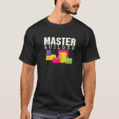 T-shirt Cute brique constructeur Master Builder toy brique (Devant)