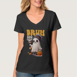 T-shirt Cute Bruh Boo Crew Costume Halloween Ghost Candy S