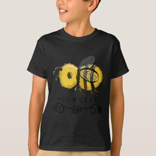 T-shirt Cute Bumblebee Bee Yourself (Devant)