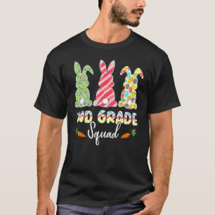 T-shirt Cute Bunnies 2nd Grade Teacher Squad Easter Day Ti