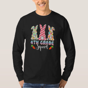 T-shirt Cute Bunnies 4e année Enseignant Escouade Étudiant