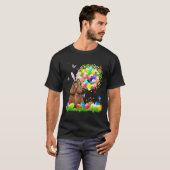 T-shirt Cute Bunny American Cocker Spaniel Easter Eggs Tre (Devant entier)