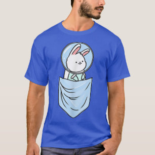T-shirt Cute Bunny Astronaut À Pocket Bunny