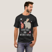 T-shirt Cute Bunny Ears Happy Easter Rabbit Quote Saying W (Devant entier)