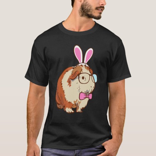T-shirt Cute Bunny Guinea Pig (Devant)