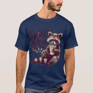 T-shirt Cute But Feral Vintage Raccoon For Men vintage gif