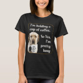 T-shirt Cute café Labrador (Devant)