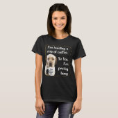 T-shirt Cute café Labrador (Devant entier)